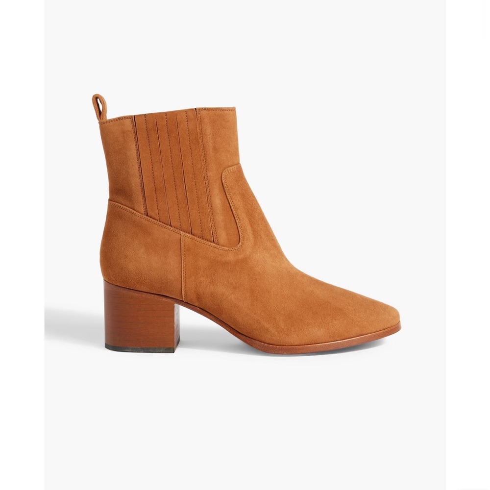Frame Le Rue Suede Ankle Boots In Box